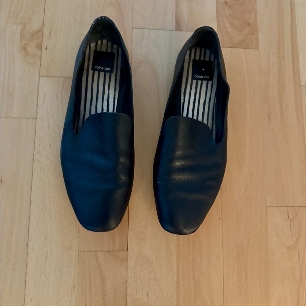 Dolce Vita Black Leather Loafers